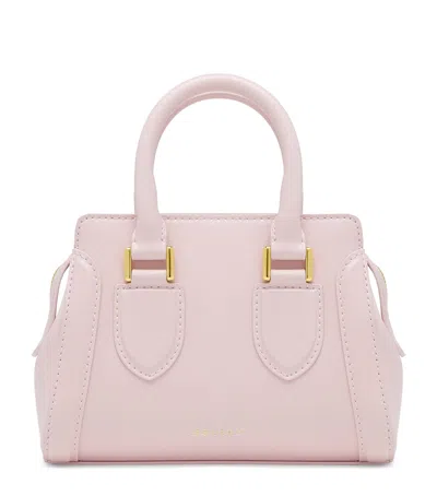 Alexander Mcqueen Mini Leather Birdee Cross-body Bag In Pink