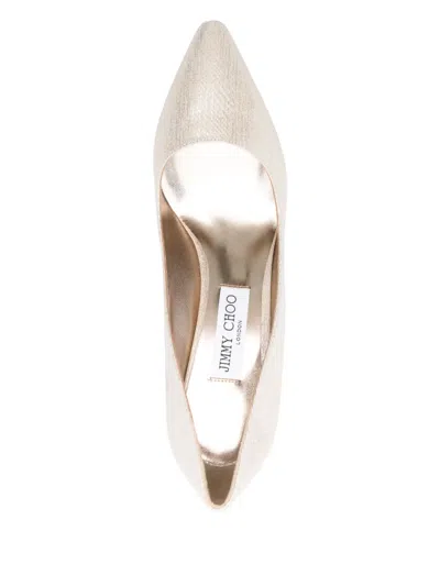 Jimmy Choo 85mm Romy Pumps In Gold