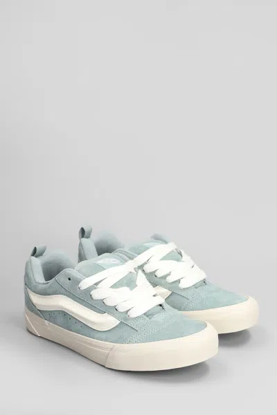 Vans Knu Skool Sneakers In Grey Suede In Blue