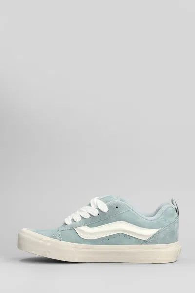 Vans Knu Skool Sneakers In Grey Suede In Blue