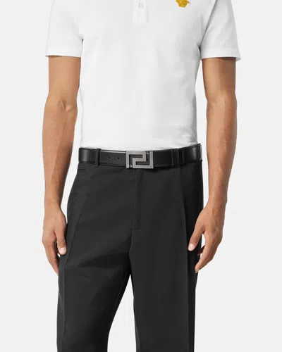 Versace Greca Leather Belt