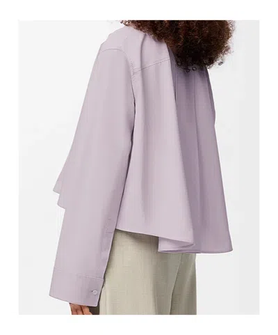 Loewe Anagram Embroidered Trapeze Shirt In Purple