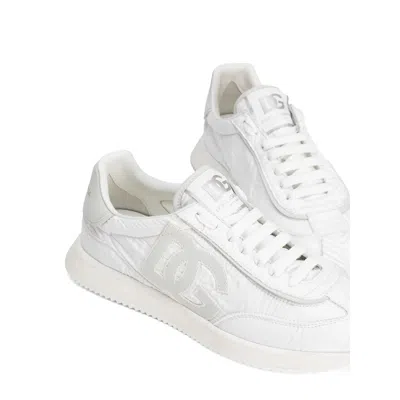 Dolce & Gabbana Cushion Sneaker In Mixed Materials Color White In White