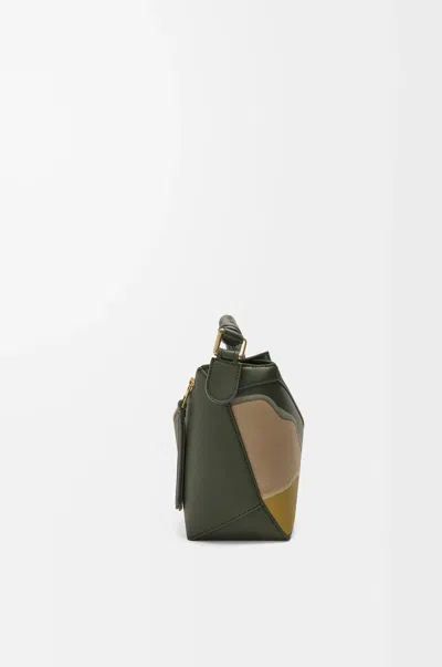 Loewe Small Leather Puzzle Edge Landscape Top-handle Bag
