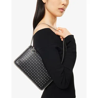 Stella Mccartney 'studded Chain Strap Shoulder Bag' In Black