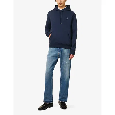 Polo Ralph Lauren Hooded Sweatshirt Kangaroo Pocket In Blue