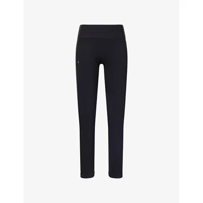 On Womens Black Eclipse Studio Panelled Knitted Jersey Tights In Black