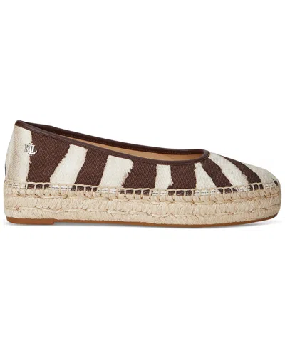 Ralph Lauren Women's Luize Espadrille Ballet Flats In Brown