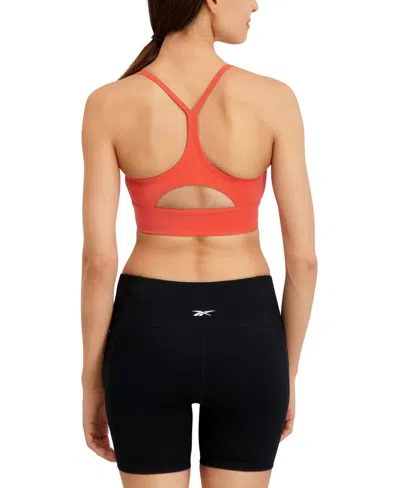 Reebok Women's Lux Low-impact Bra In Orange