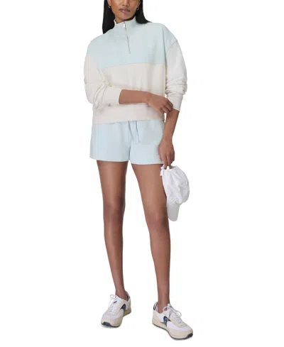 Sweaty Betty Women's Revive Crop Half Zip In Blue