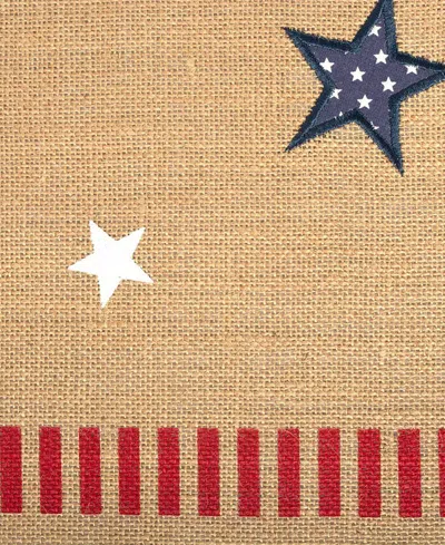 Design Imports 4th Of July Jute Table Runner 14" X 74" In Brown