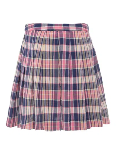 Polo Ralph Lauren Pleated Skirt In Purple
