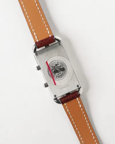 Pre-owned Hermes Hermès Cape Cod Nantucket 20mm Ref Cc3.210 Watch In Silver