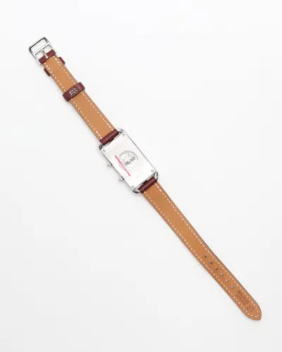 Pre-owned Hermes Hermès Cape Cod Nantucket 20mm Ref Cc3.210 Watch In Silver