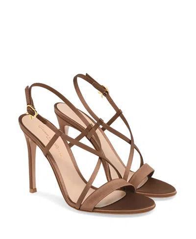 Gianvito Rossi Larisse Stiletto Heel Sandals In Brown