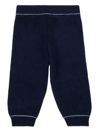 Marni Knitted Track Pants In Blue