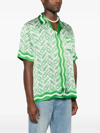 Casablanca Short-sleeved Shirt In Green