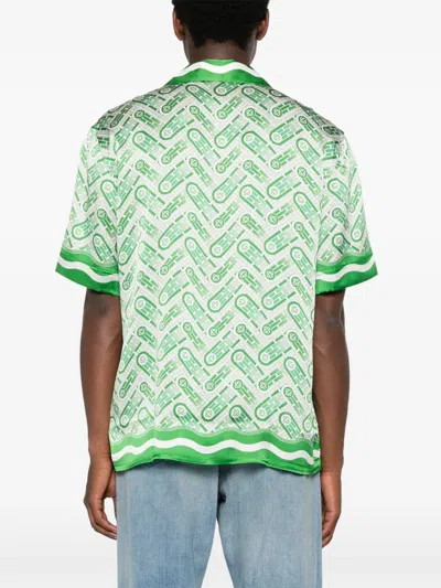 Casablanca Short-sleeved Shirt In Green