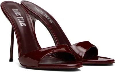 Paris Texas Brown Lidia Mules In Animal Print