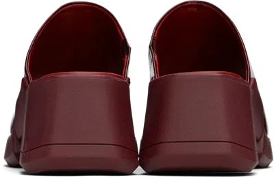 Miista Burgundy Clarin Mules In Burgundy