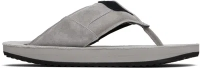 Abra Gray Xxl Flip-flops In Gray