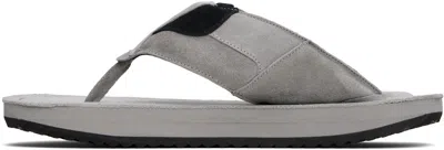 Abra Gray Xxl Flip-flops In Gray