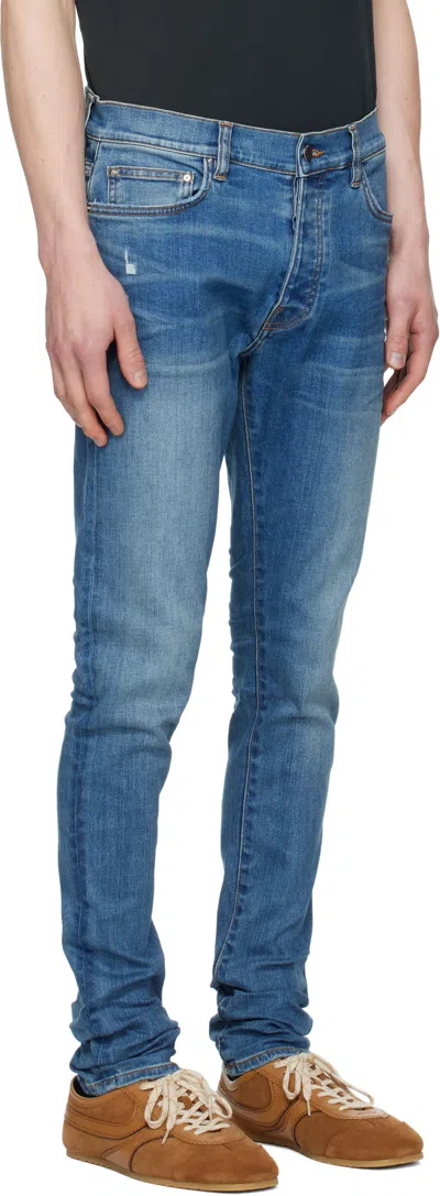 Amiri Stack Jeans In Blue