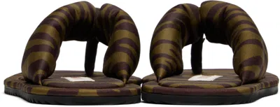 Attico Indie Flip Flops In Brown