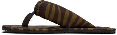 Attico Indie Flip Flops In Brown
