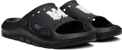 Amiri Logo-patch Round-toe Slides