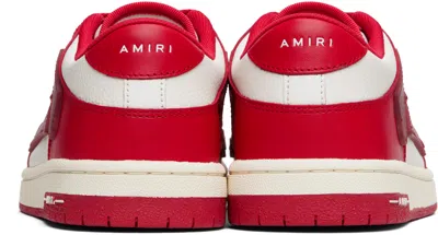 Amiri Low Top Sneakers Contrast Panels In Red