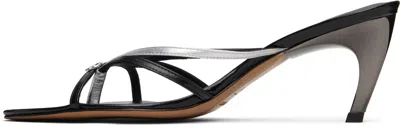Coperni 35mm Leather Thong Sandals In Black
