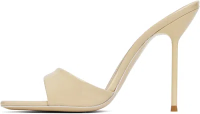 Paris Texas 105mm Lidia Patent Leather Mules In Neutral
