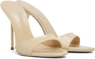 Paris Texas 105mm Lidia Patent Leather Mules In Neutral
