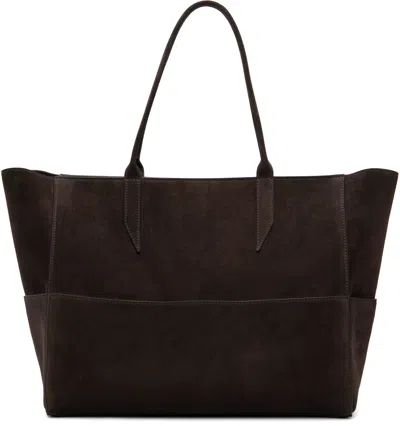 Metier Incognito Small Paneled Suede Tote