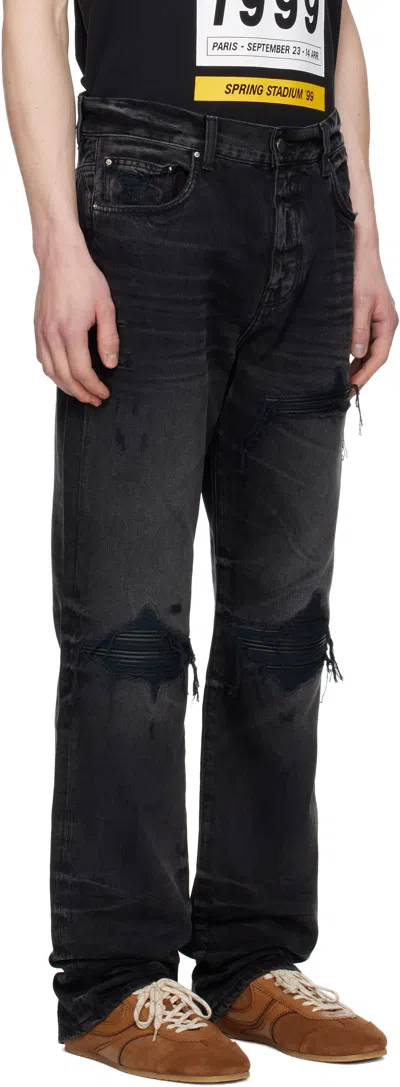 Amiri Logo-embroidered Carpenter Trousers In Grey