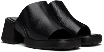 Miista Block-heel Open-toe Slides In Black