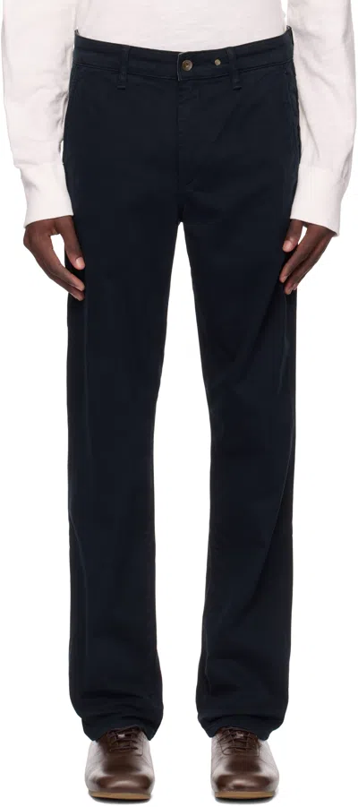 Rag & Bone Navy Fit 2 Slim Chino Trousers In Blue