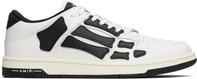 Amiri Top Low Skel Leather Sneakers In Animal Print