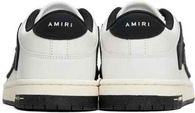 Amiri Top Low Skel Leather Sneakers In Animal Print