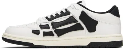 Amiri Top Low Skel Leather Sneakers In Animal Print