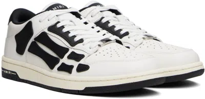 Amiri Top Low Skel Leather Sneakers In Animal Print