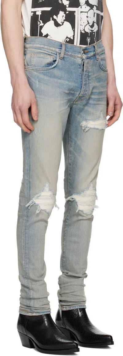 Amiri Crystal Starburst Mx1 Jean Surf Indigo In Blue