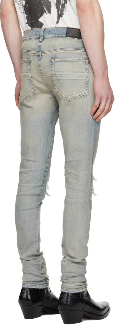 Amiri Crystal Starburst Mx1 Jean Surf Indigo In Blue