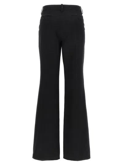 Magda Butrym Trousers Flared Leg Back Pocket In Black