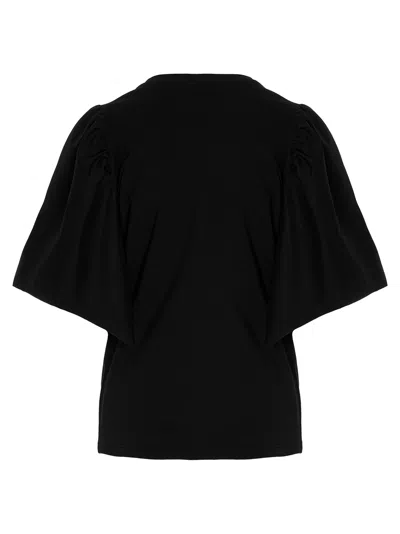 Le Twins Puffed-shoulder T-shirt In Black