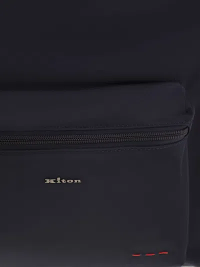 Kiton Technical Fabric Backpack With Logo