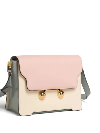 Marni Womens Zo878 Trunkaroo Colour-block Medium Leather Shoulder Bag In Multi