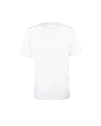 Marni White Jersey T-shirt With Scribbled Logo In White