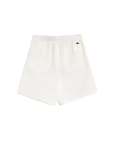 Lacoste Bermuda Testurizzato Bianco In White